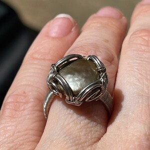 Riesige natürliche Perle Ring