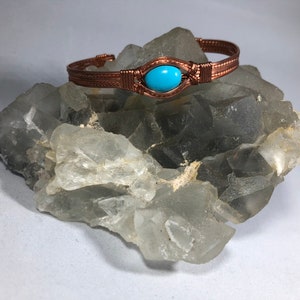 Sleeping beauty turquoise cuff bracelet