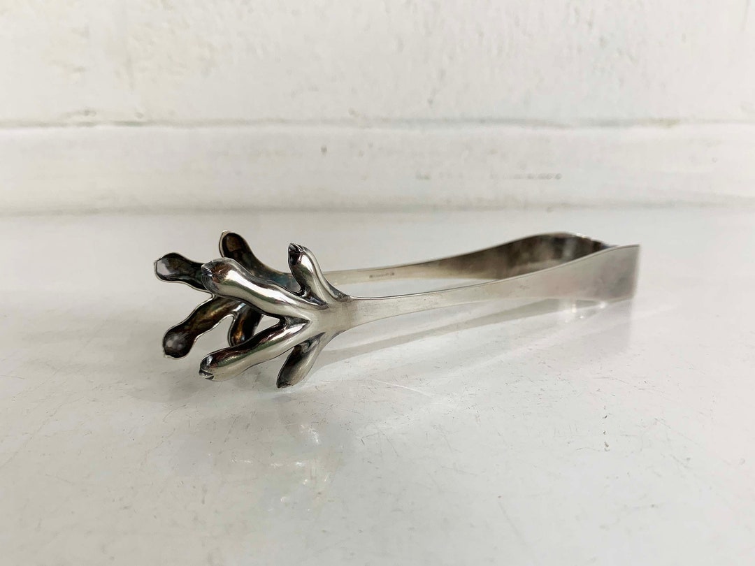 Vintage Ice Tongs Barware Midcentury Drinks Silverplate Reed Etsy