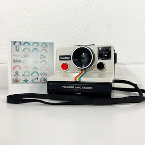 Vintage Polaroid Camera SX-70 Instant Film Photography Tested Working Rainbow 1970s