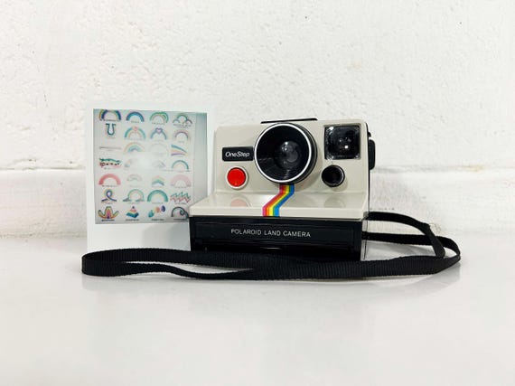 Vintage Polaroid Land Camera OneStep SX-70 Instant Film Photography Tested Working Photographer Birthday Gift Time Zero Rainbow 1970s