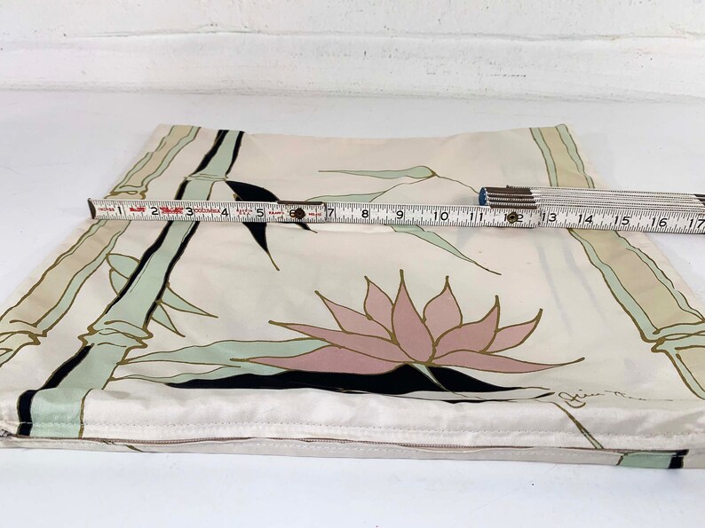 Vintage Silk Jim Thompson Pillow Case Pillowcase Mid Century Signed Boho Retro Kitsch 1960s 1950s MCM image 8