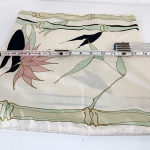 Vintage Silk Jim Thompson Pillow Case Pillowcase Mid Century Signed Boho Retro Kitsch 1960s 1950s MCM image 9