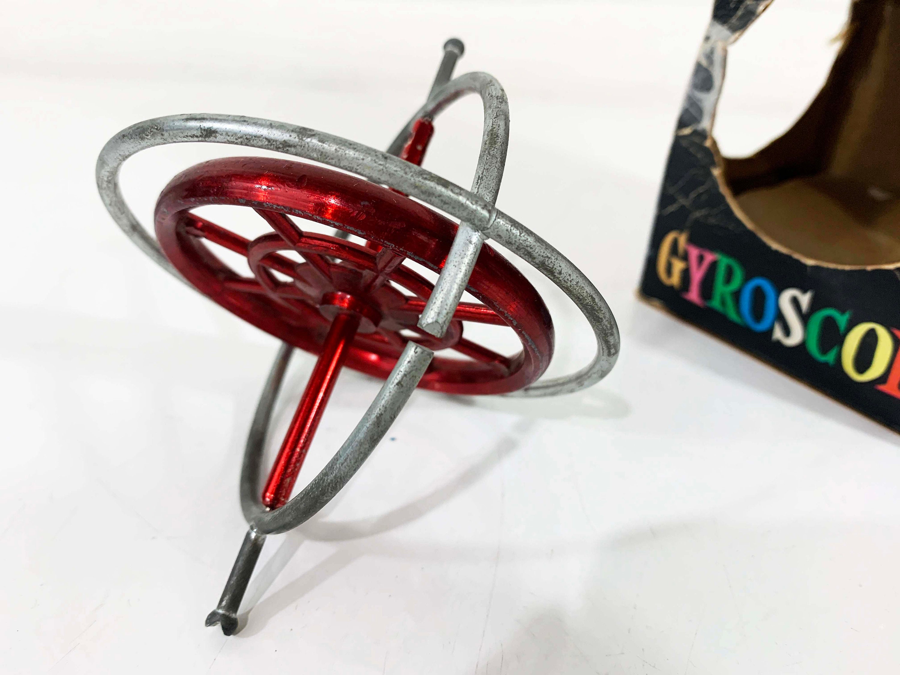 Vintage Steven’s Giant Gyroscope Colorful Toy Made in the USA New York