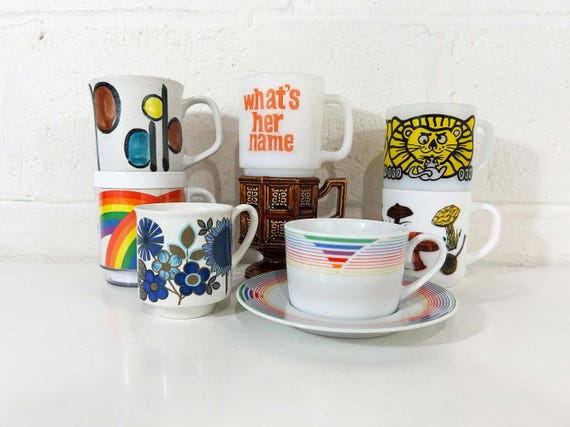 Vintage Coffee Mug – Choose One - Mid Century Ceramic Tea Cup Drinkware 1960s 1970s