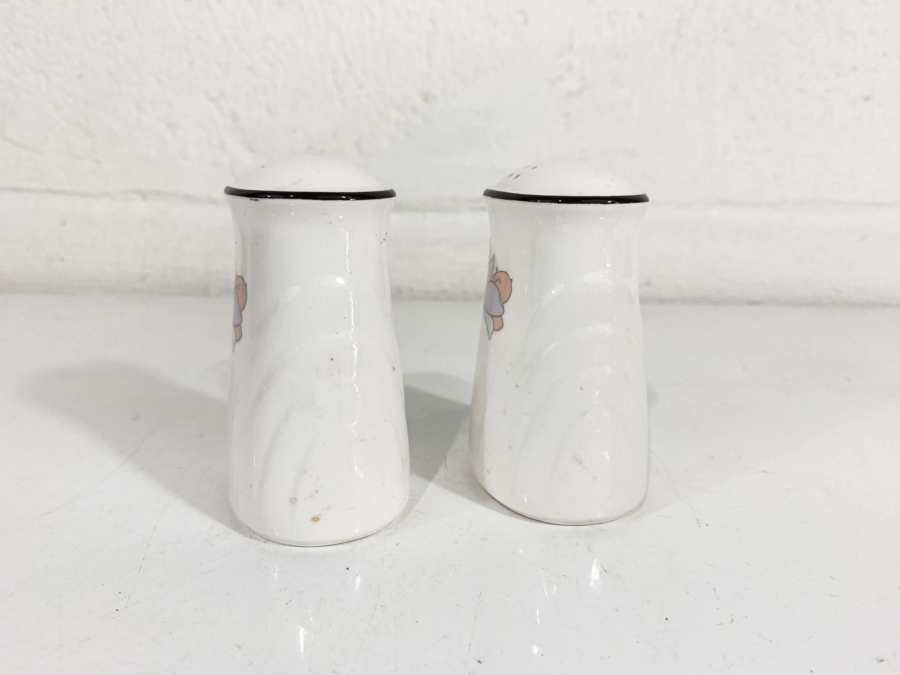 Vintage Noritake Salt and Pepper Shakers Set 80s 1980s Lily Etsy