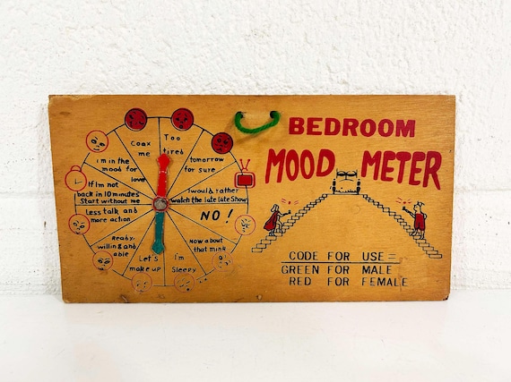 Vintage Mood Meter Naughty Novelty Gag Gift Bachelor Bachelorette Party 1960s