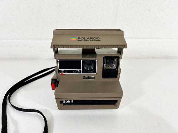 Vintage Polaroid Spirit Camera 600 Rainbow Stripe Instant Film Photography Tested Working 1970s