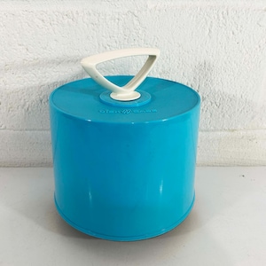 Vintage Mod Teal Blue Disk-Go-Case 45 Box Record Case Mid-Century 1960s