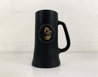 Vintage Playboy Club Beer Stein Casino Bunny Black Embossed Tall Mug 70s 1970s