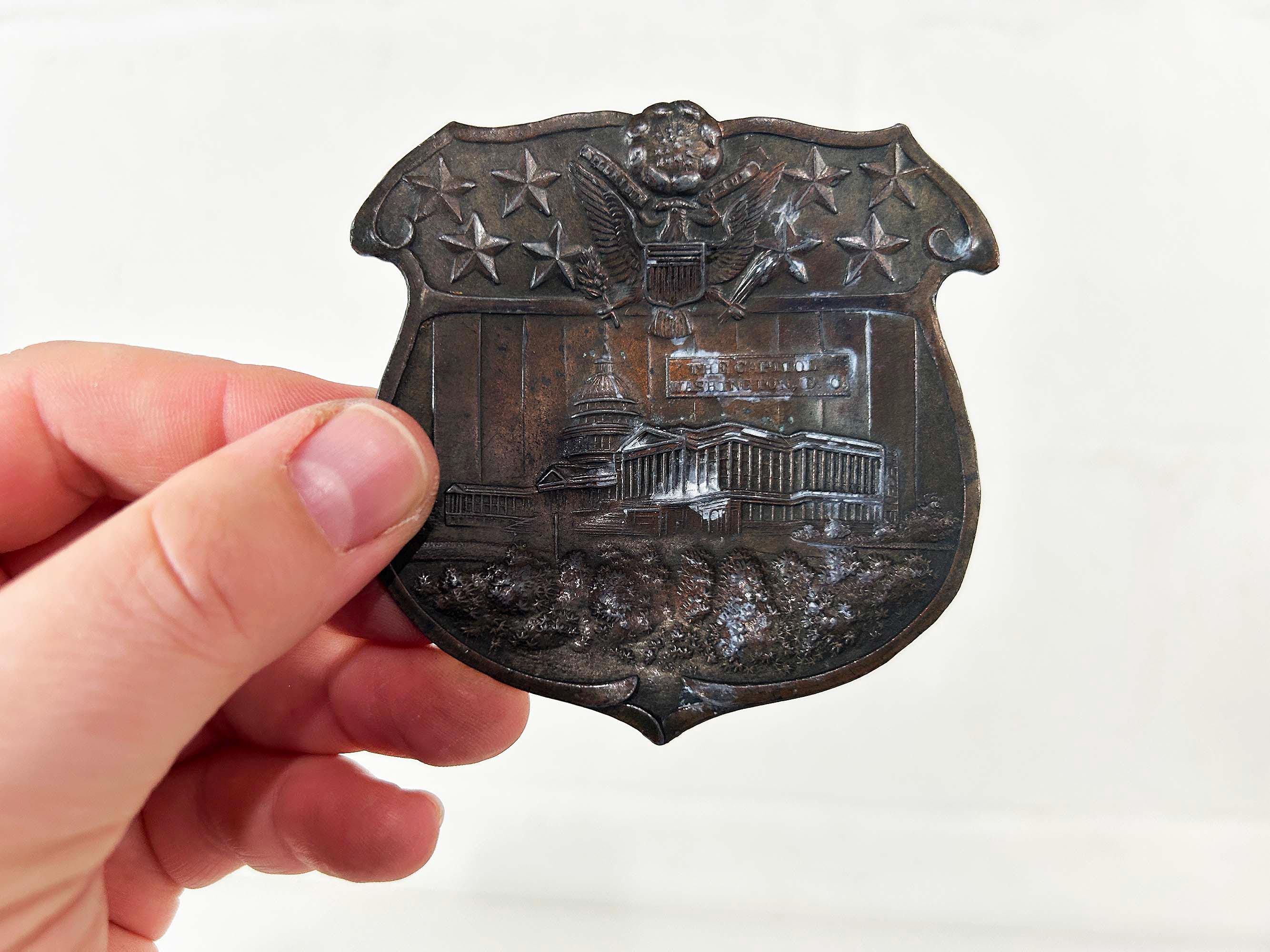 Vintage US State Ashtray – Mid Century Souvenir Dish, Made in Japan