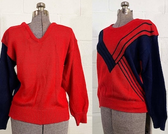 80s ITALY製 Vintage Ethnic V Neck Knit 80s ITALY製 Vintage Ethnic V Neck Knit