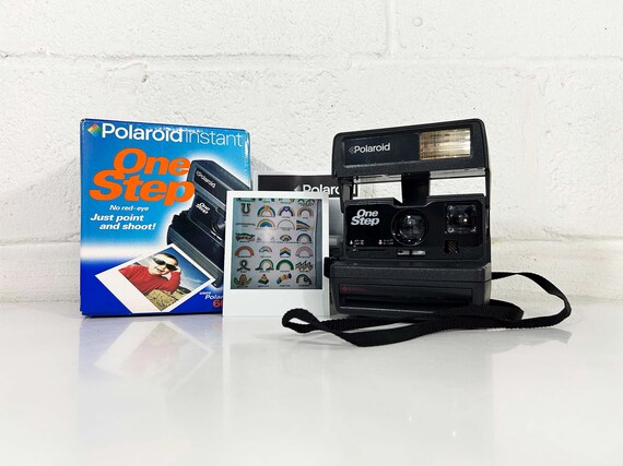 Vintage Polaroid OneStep 600 Instant Film Photography Photographer Birthday Gift Tested Working 90s 1990s