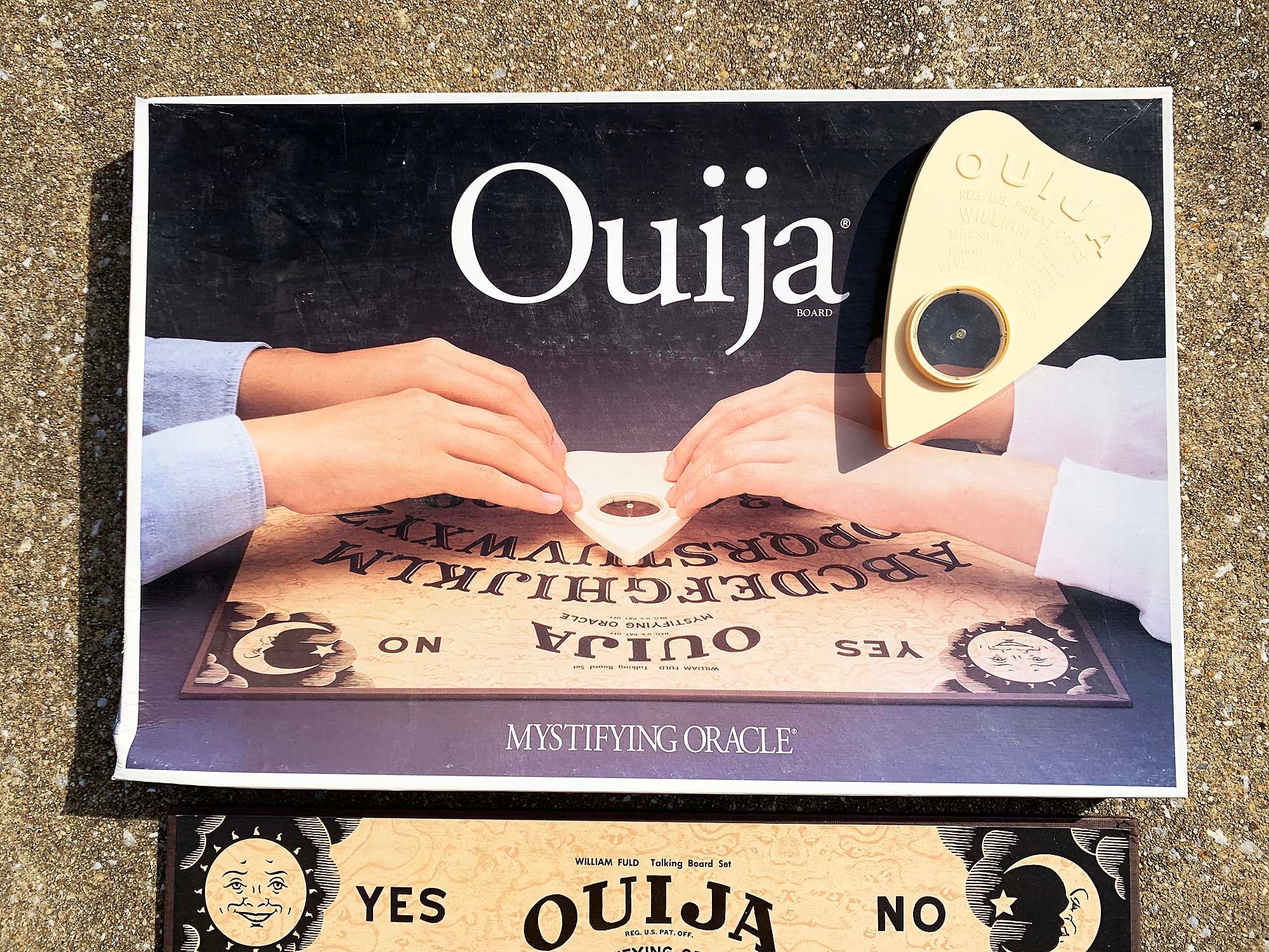 PLANCHE OUIJA 45 cm bois hêtre gravé Parker brothers William fuld