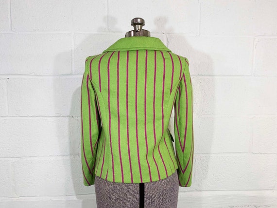 Vintage Green Blazer Jacket Mark Russell Purple S… - image 7