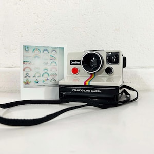 Vintage Polaroid Camera SX-70 Instant Film Photography Tested Working Rainbow 1970s