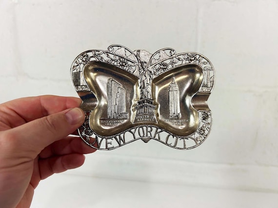 Vintage US State Ashtray –  Souvenir Dish Made in Japan New York City