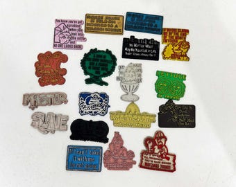 Vintage Magnets - Sold Individually - Fridge Magnet Refrigerator Ephemera Gag Gift Stocking Stuffer 60s 70s 80s