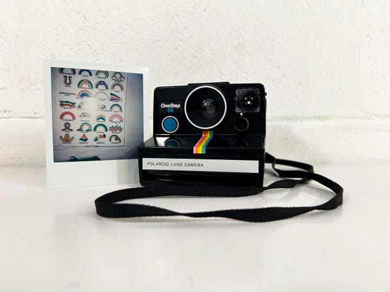 Vintage Polaroid Land Camera OneStep SE SX-70 Instant Film Photography One Step Rainbow Tested Working 1970s Photographer Birthday Gift