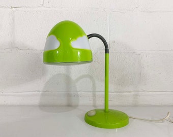 Vintage IKEA Skojig Cloud Table Lamp Lime Green Nursery Desk Kid's Room Dopamine Decor 1990s Hendrik Preutz