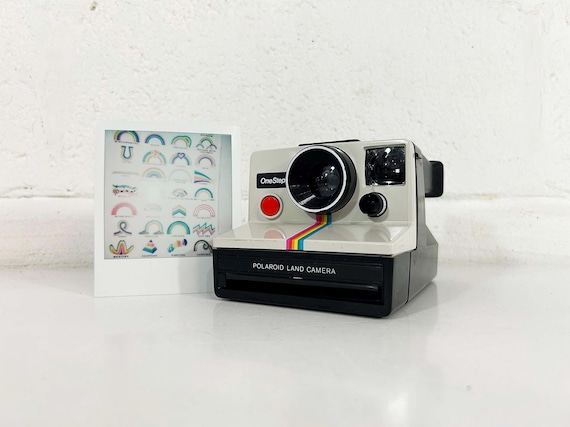 Vintage Polaroid Land Camera OneStep SX-70 Instant Film Photography Tested Working Time Zero Rainbow 1970s Photographer Birthday Gift