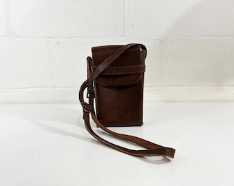 Vintage Polaroid SX-70 Leather Case Structure Camera Bag Instant Film Photography 1970s Brown Photographer Gift
