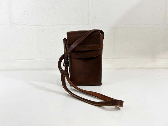 Vintage Polaroid SX-70 Leather Case Structure Camera Bag Instant Film Photography 1970s Brown Photographer Gift