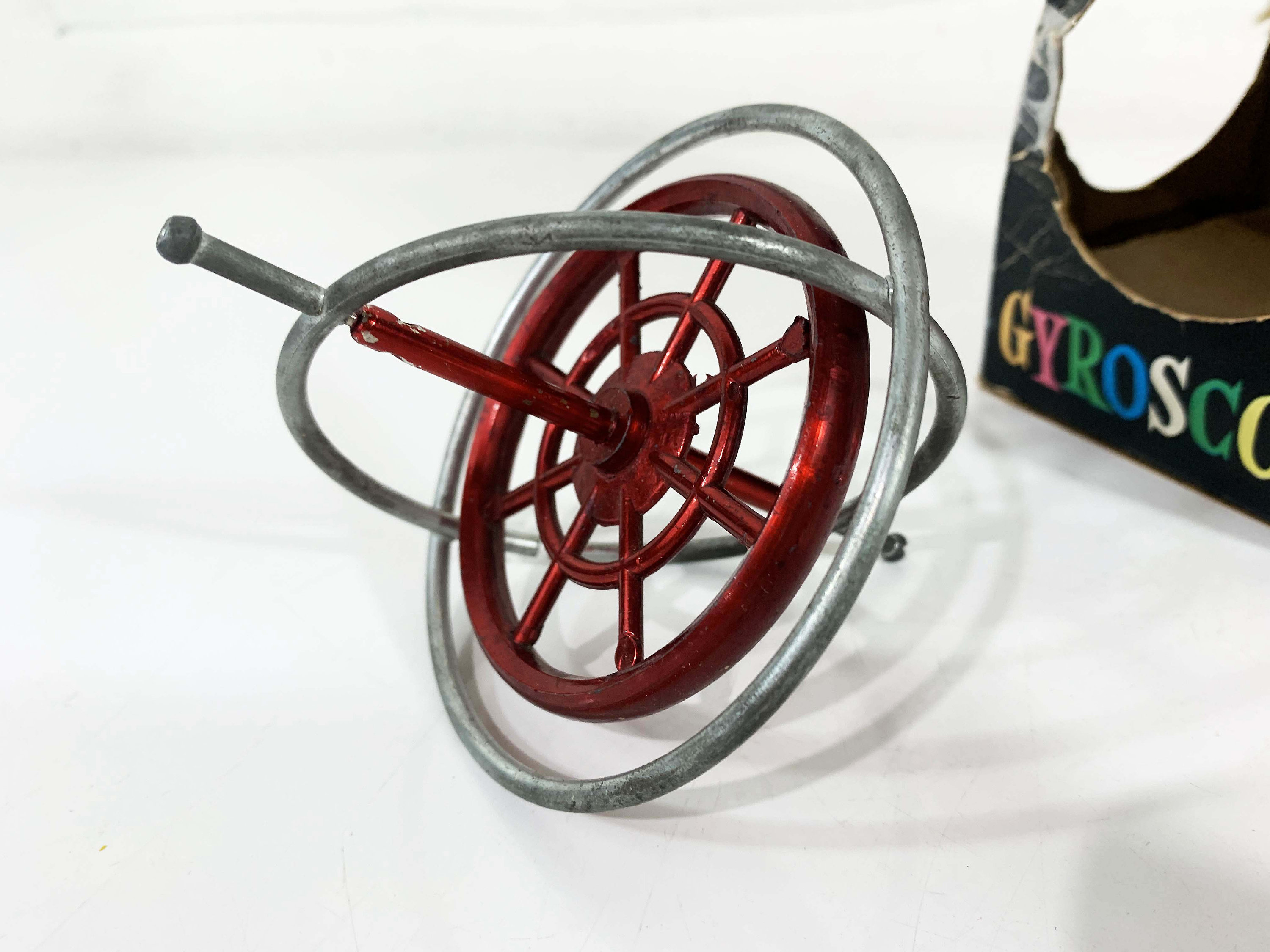 Vintage Steven’s Giant Gyroscope Colorful Toy Made in the USA New York