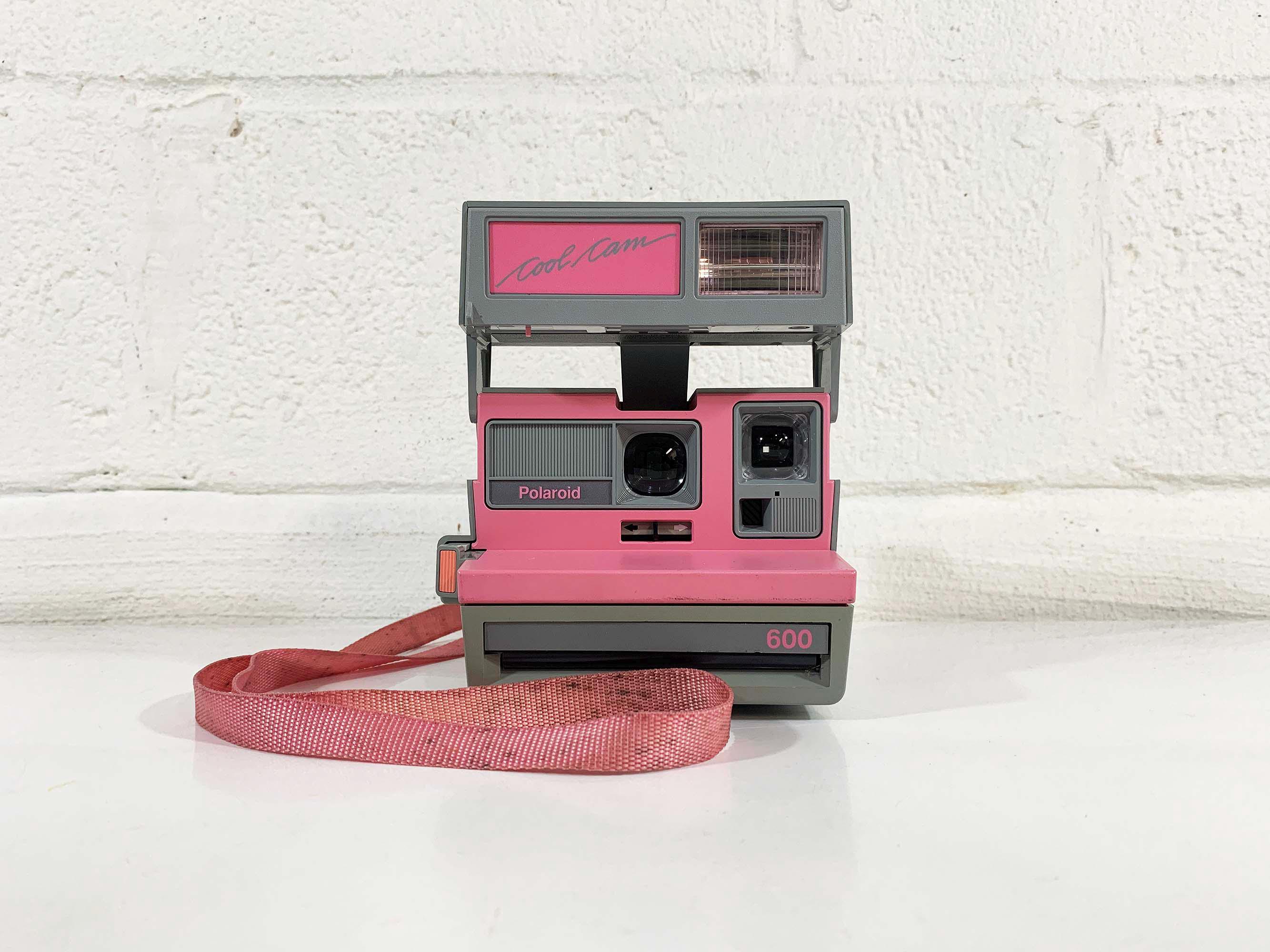 Vintage Polaroid Cool Cam 600 Pink Gray Instant Film Photography