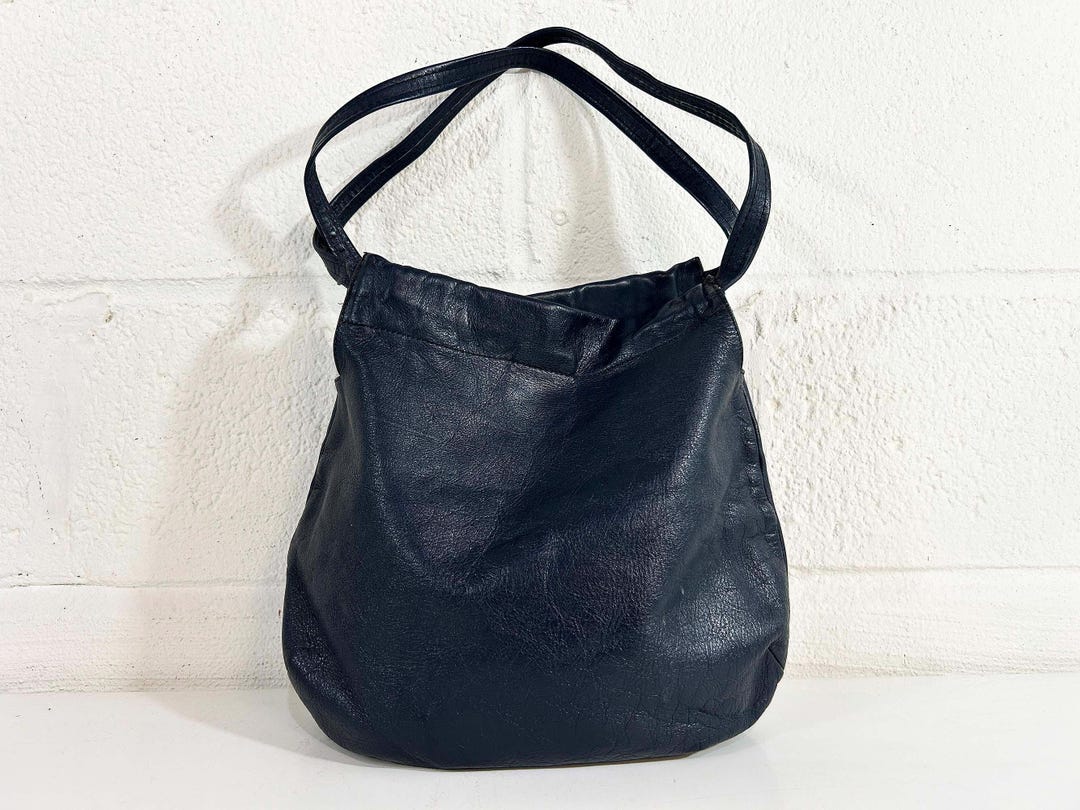 Vintage Navy Blue Rainbow Tassel Shoulder Bag