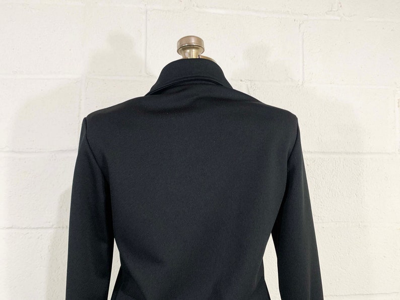 Vintage Madison Wardrobe Maker Shirt Top Black Long Sleeve Shirt Blouse Top Mod Minx TV Movie Costume Small Medium 1970s image 8