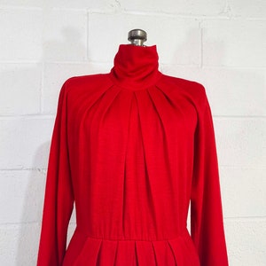 Vintage 80s Chetta B Red Dress Peter Noviello Sherrie Bloom Avant Garde Evening Party Neiman Marcus Designer Mob Wife Aesthetic 1980s Large image 4