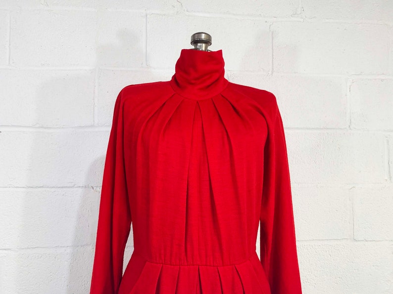 Vintage 80s Chetta B Red Dress Peter Noviello Sherrie Bloom Avant Garde Evening Party Neiman Marcus Designer Mob Wife Aesthetic 1980s Large image 4