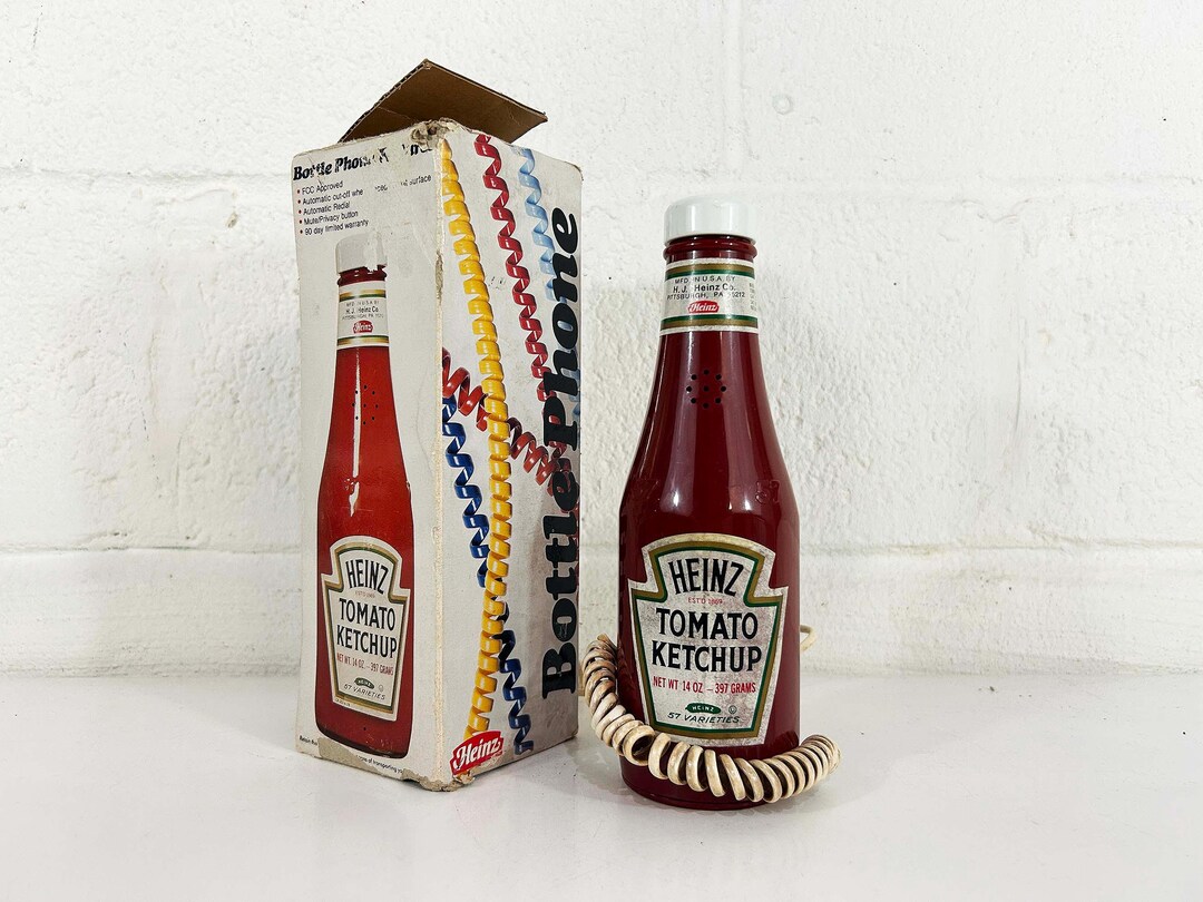 コレクション 1980s HEINZ TOMATO KETCHUP Phone 1984 Vintage Retro Heinz 57 Varieties 14 oz Tomato Ketchup