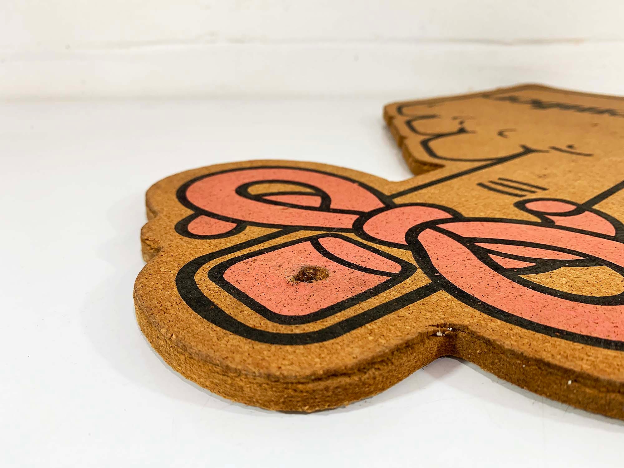 Vintage Bulletin Board Corkboard Hand Finger Remember Message Etsy