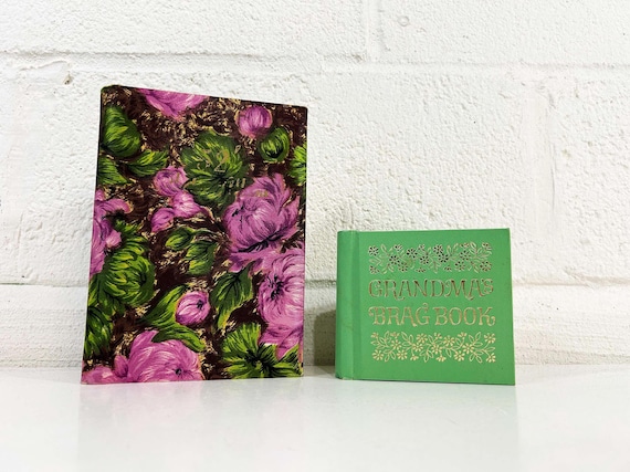 Vintage Small Photo Album Memories 1960s 1990s Photography Gift Grandma's Brag Book