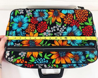 Vintage Floral Suitcase: Bantam Travelware Overnight Bag, 1950s