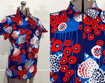 ヴィンテージ 1976年 マクドナルド制服ポロシャツ：ネイビーブルー