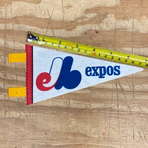 1970s Montreal Expos Canada MINI pennant baseball mlb vintage 3.5x6.75 inches