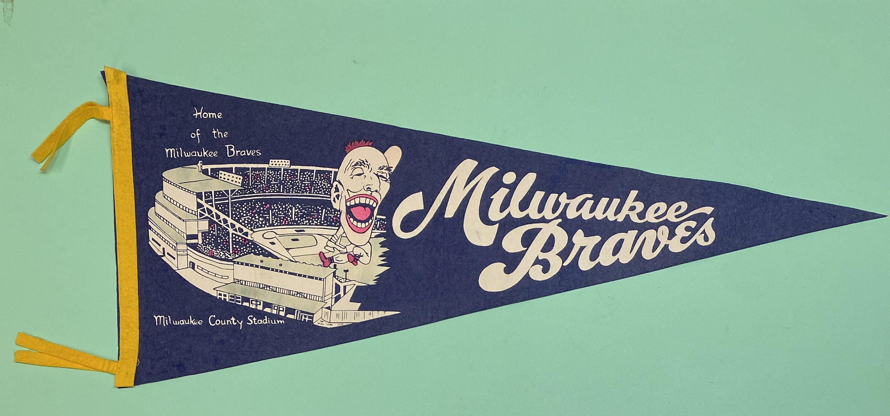 Milwaukee Braves 1957 World Series Logo Vinyl Art 12 Inch for