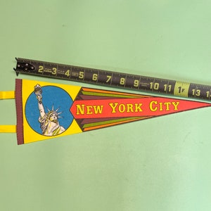 1970s New York City Statue Of Liberty USA 5x14.5 Inch Mini Pennant