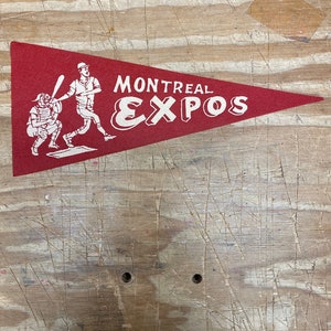 1970s Montreal Expos Canada MINI pennant baseball mlb vintage 3.75x8.5 inches