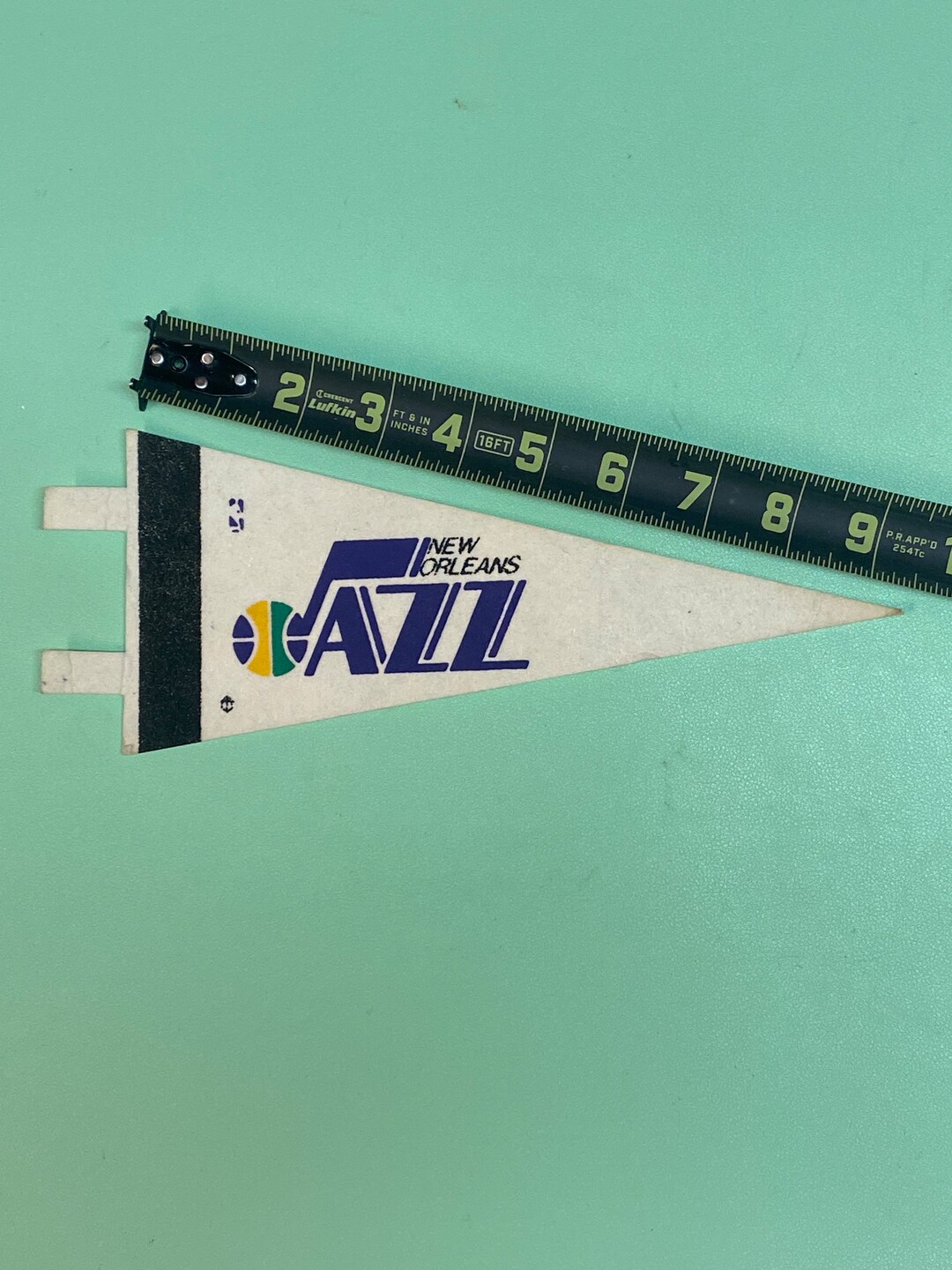 1970&#39;s Vintage New Orleans utah jazz NBA Basketball MINI Pennant 4x9.5 inch Flag Banner