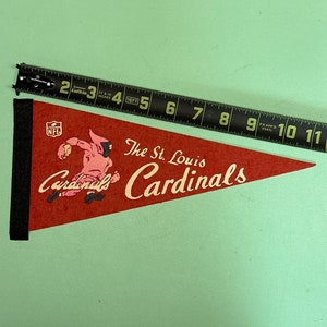 Vintage 1960s St Louis Cardinals NFL Football MINI Pennant Flag Banner 5x11.25 inches