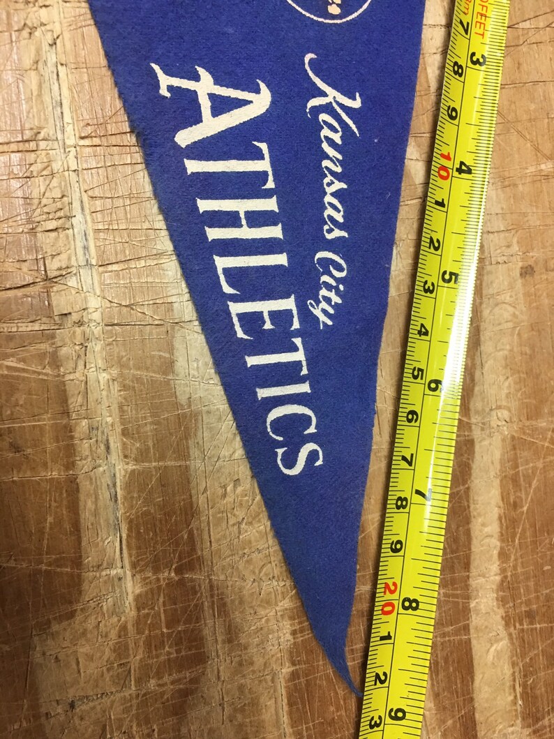 1950's Kansas City Athletics MINI Pennant Baseball Mlb Etsy