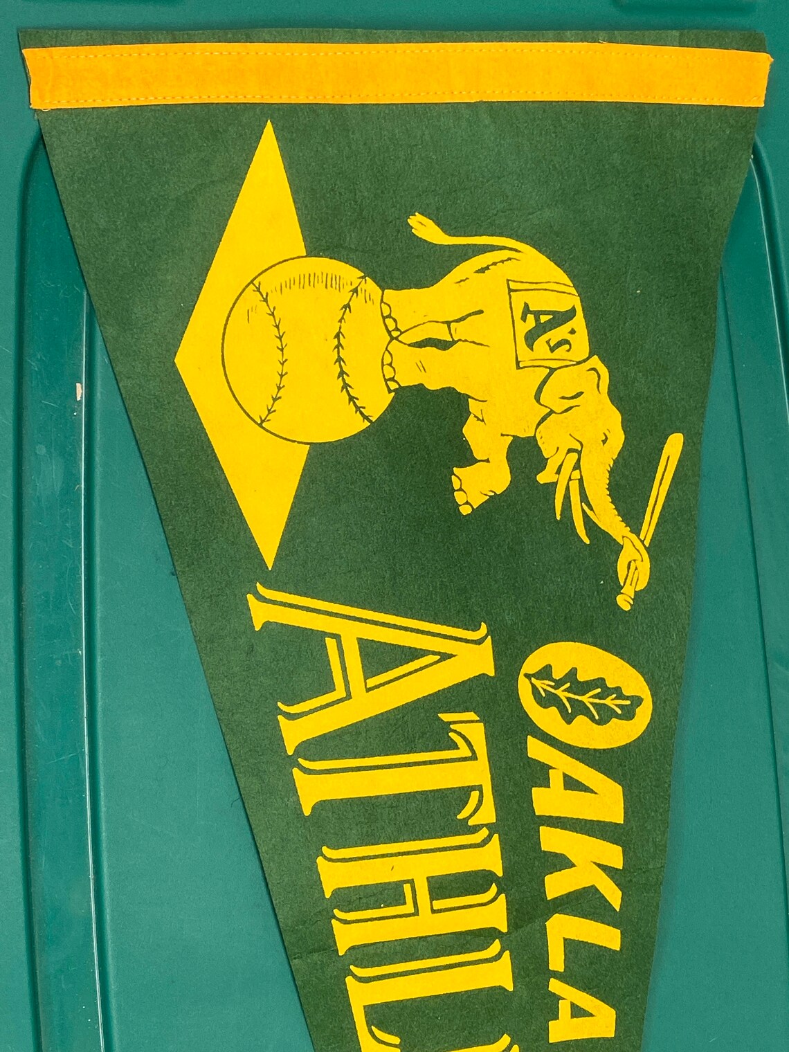 1969 Oakland Athletics Pennant Baseball Mlb Vintage 12x28.5 Etsy