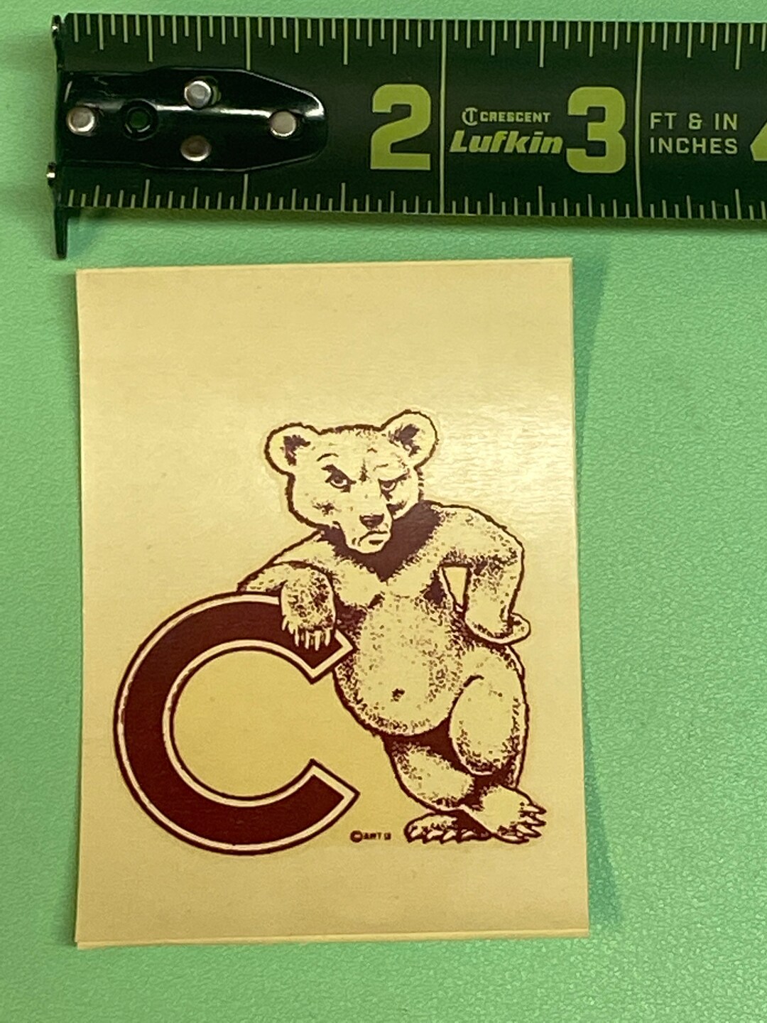 1950s Vintage Cornell Big Red Bears 2.5x3.5 Inch Decal University Etsy