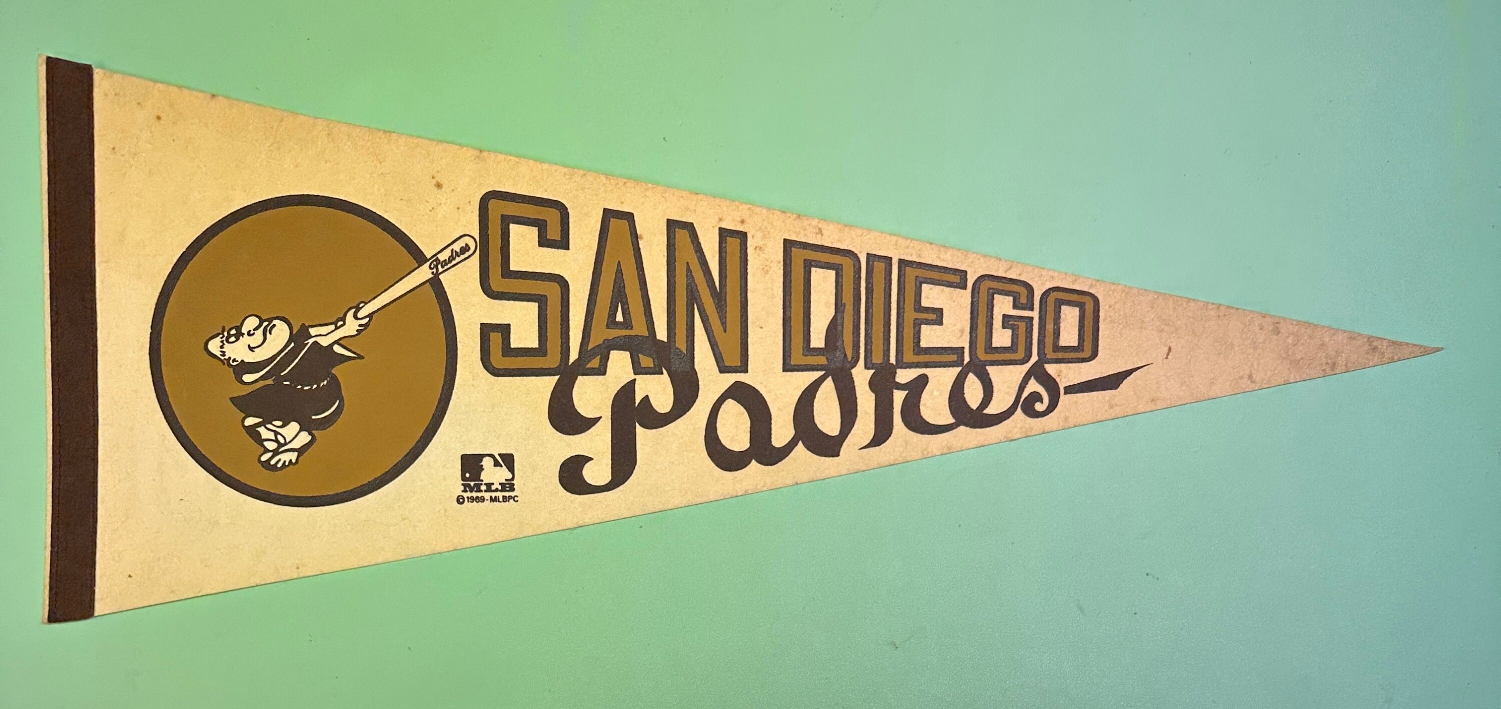 Lot - San Diego Padres Swinging Friar Framed Logo Print