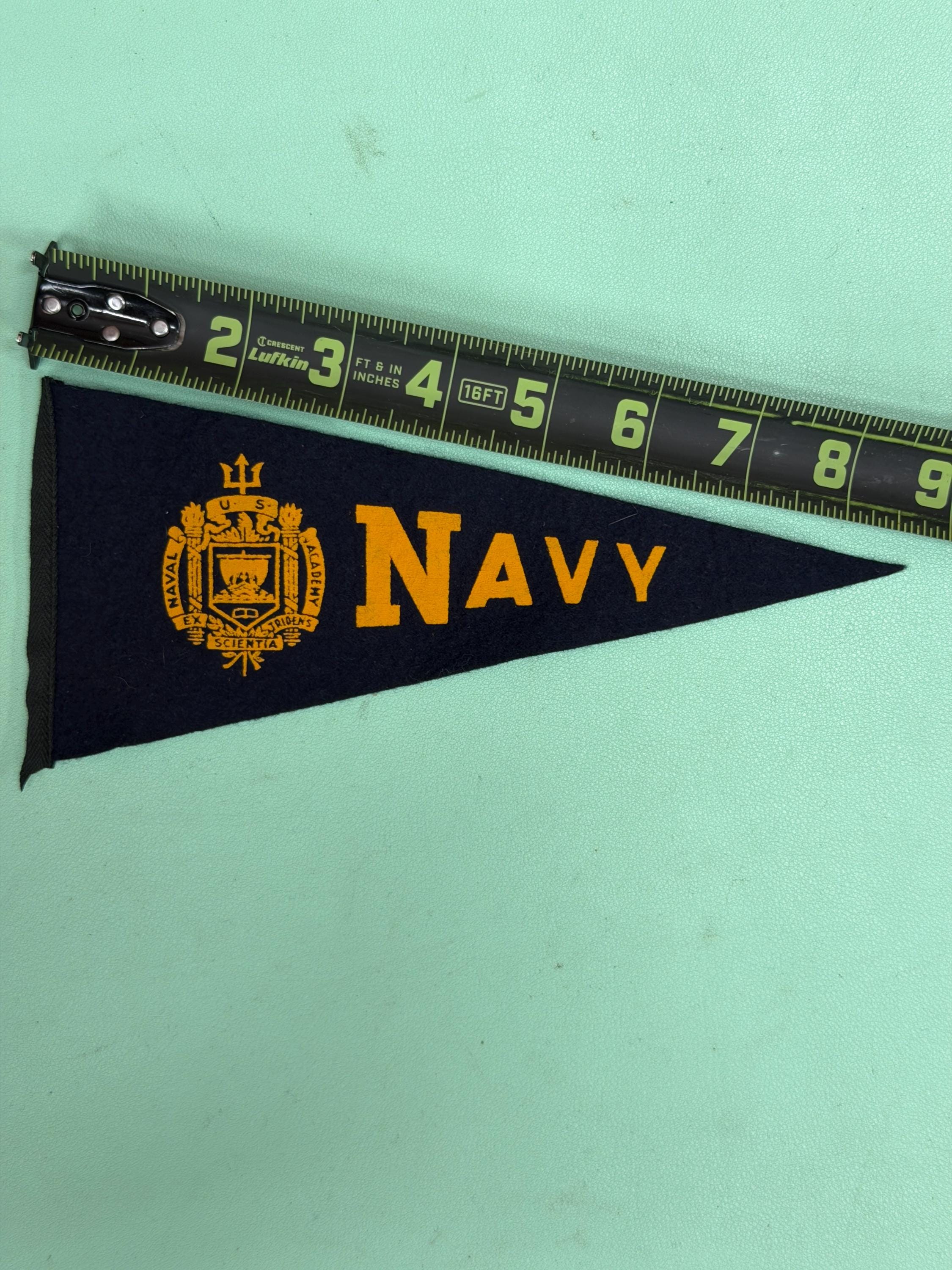 Vintage Us Navy Pennant - Etsy
