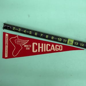 1950's chicago white sox MINI 5x14.5 inches pennant baseball mlb vintage bazooka